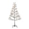 4ft. Pre-Lit Artificial Halloween Black Starburst Tree with 800 Fairy Warm White LED Lights